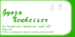 gyozo neuheiser business card